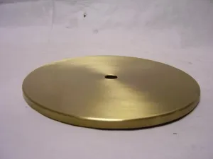 2-3/4" Round Flat Brass Plates - Brushed Brass - Check Plate wit