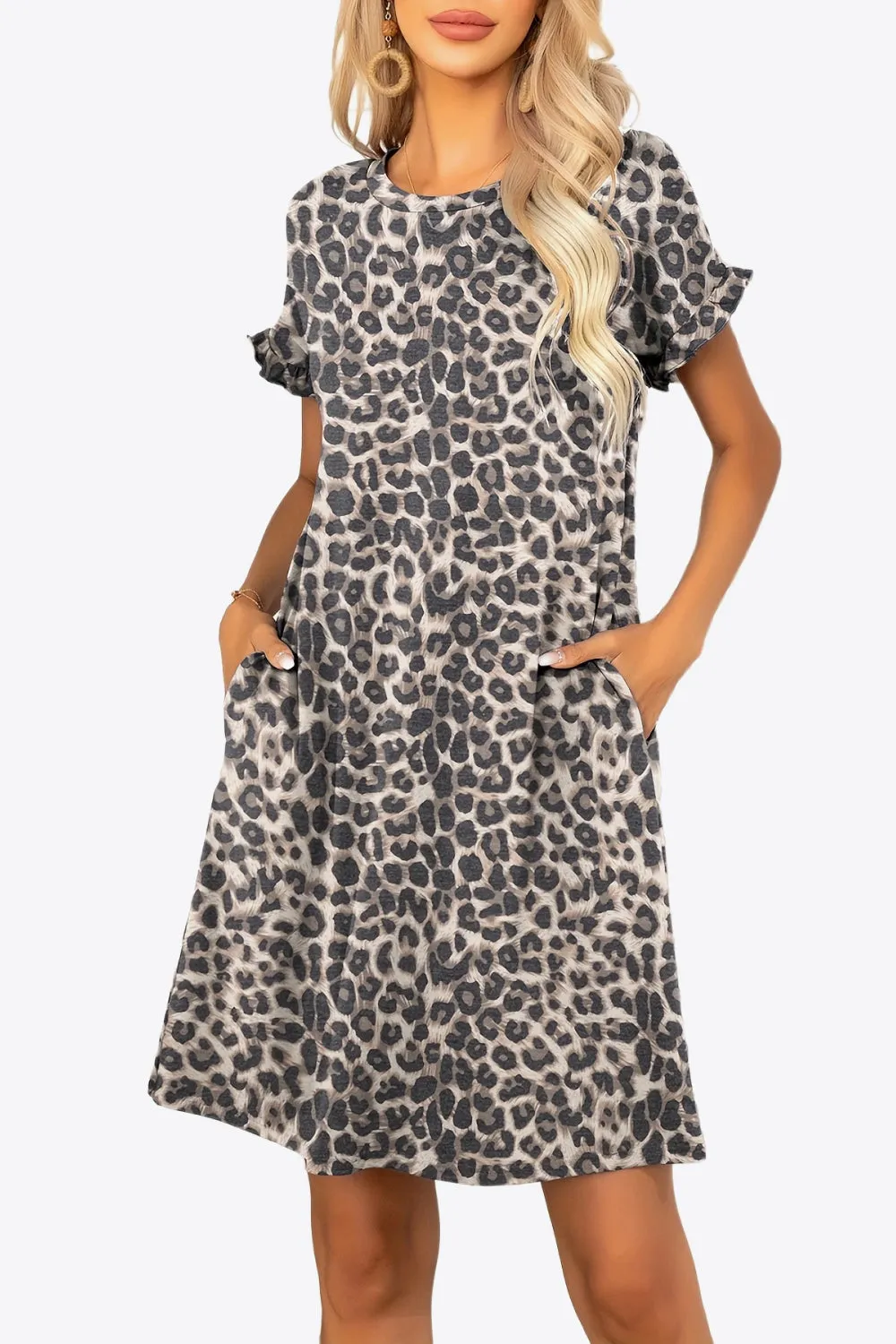 *APP EXCLUSIVE* Flounce Sleeve Dress with Pockets