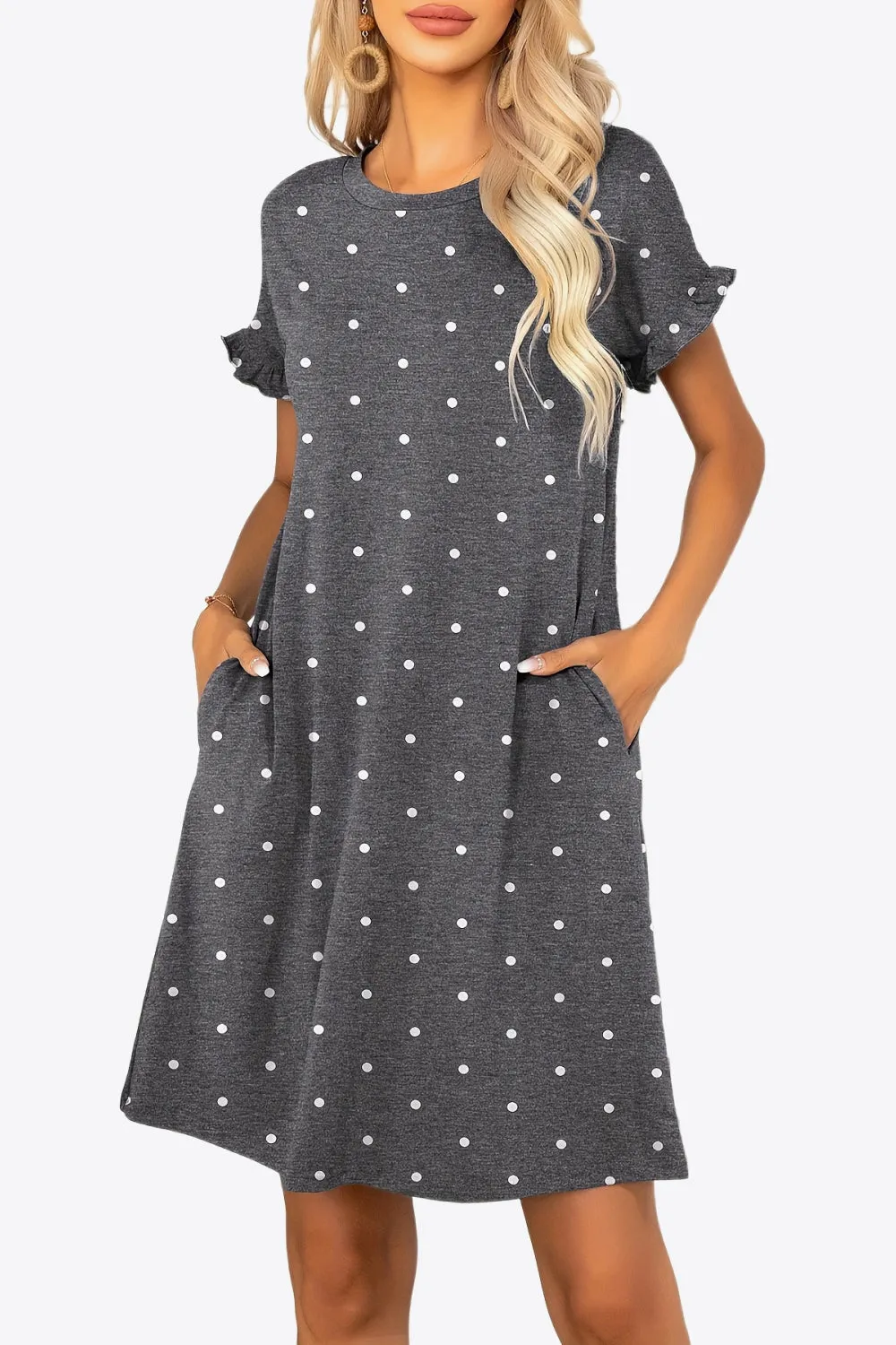 *APP EXCLUSIVE* Flounce Sleeve Dress with Pockets