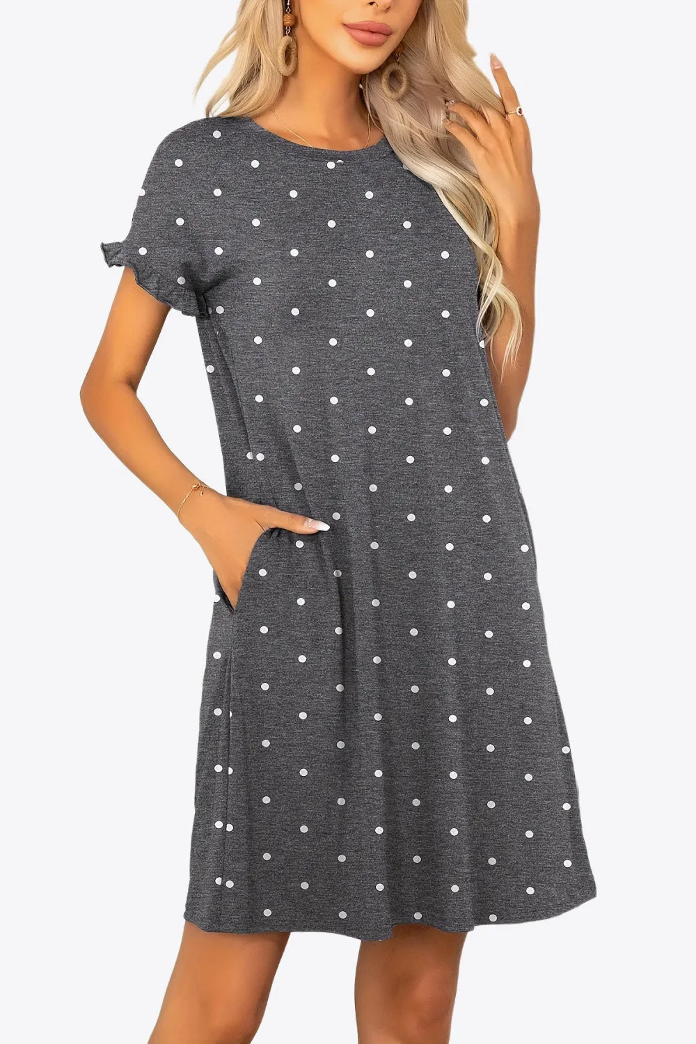 *APP EXCLUSIVE* Flounce Sleeve Dress with Pockets