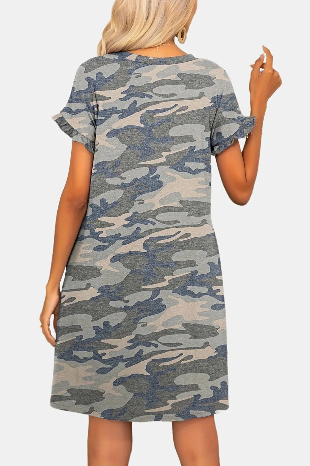 *APP EXCLUSIVE* Flounce Sleeve Dress with Pockets