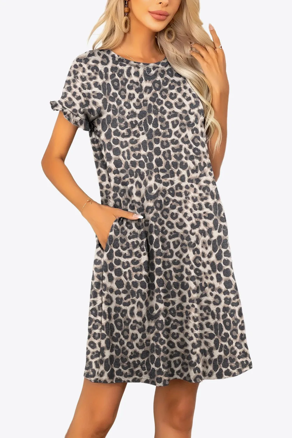 *APP EXCLUSIVE* Flounce Sleeve Dress with Pockets