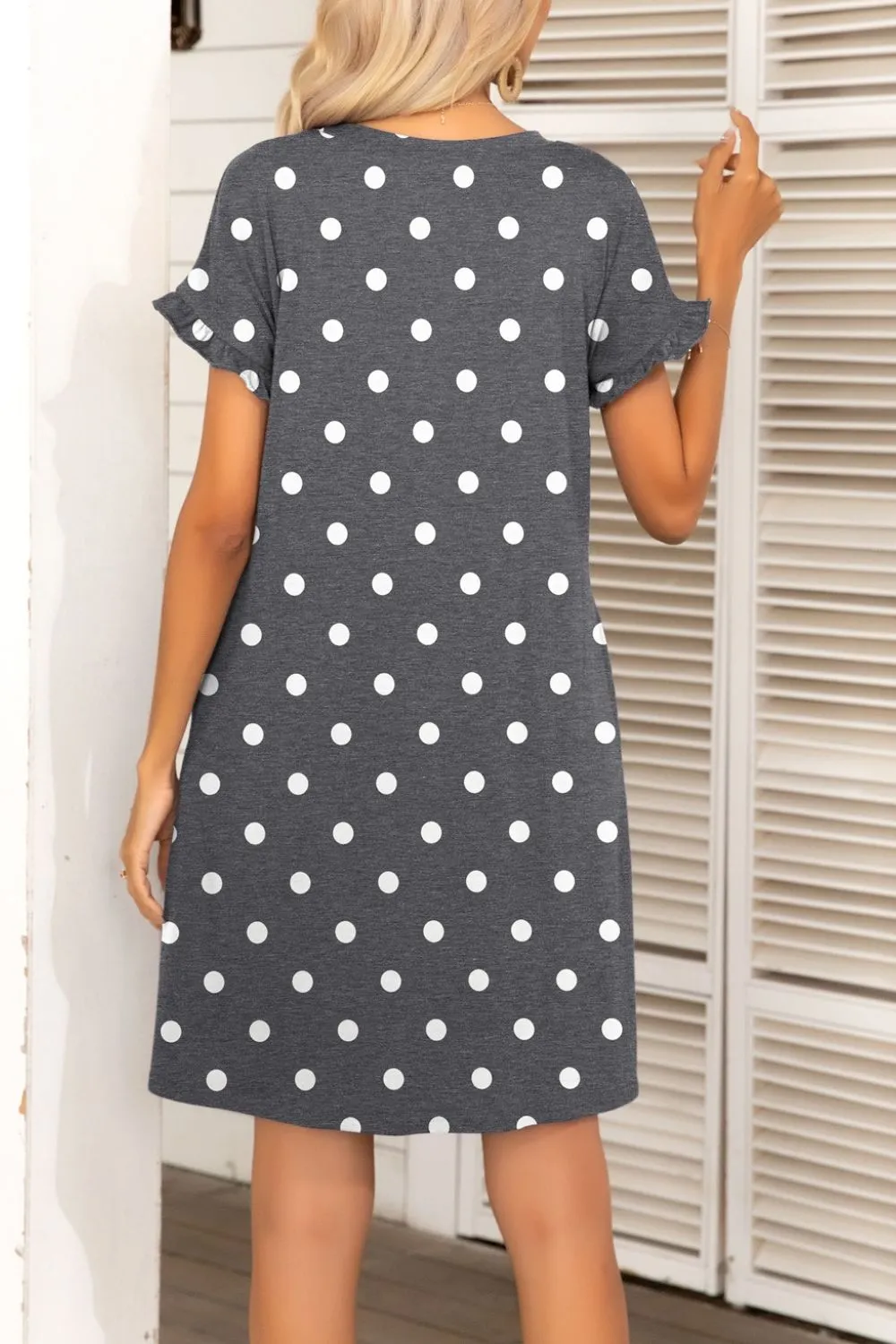 *APP EXCLUSIVE* Flounce Sleeve Dress with Pockets