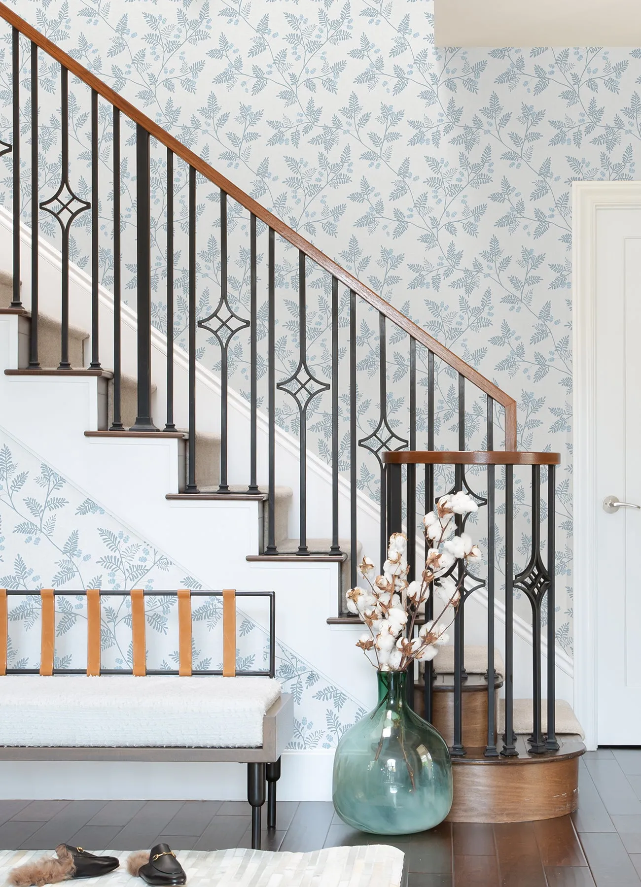 Ardell Light Green Botanical Wallpaper