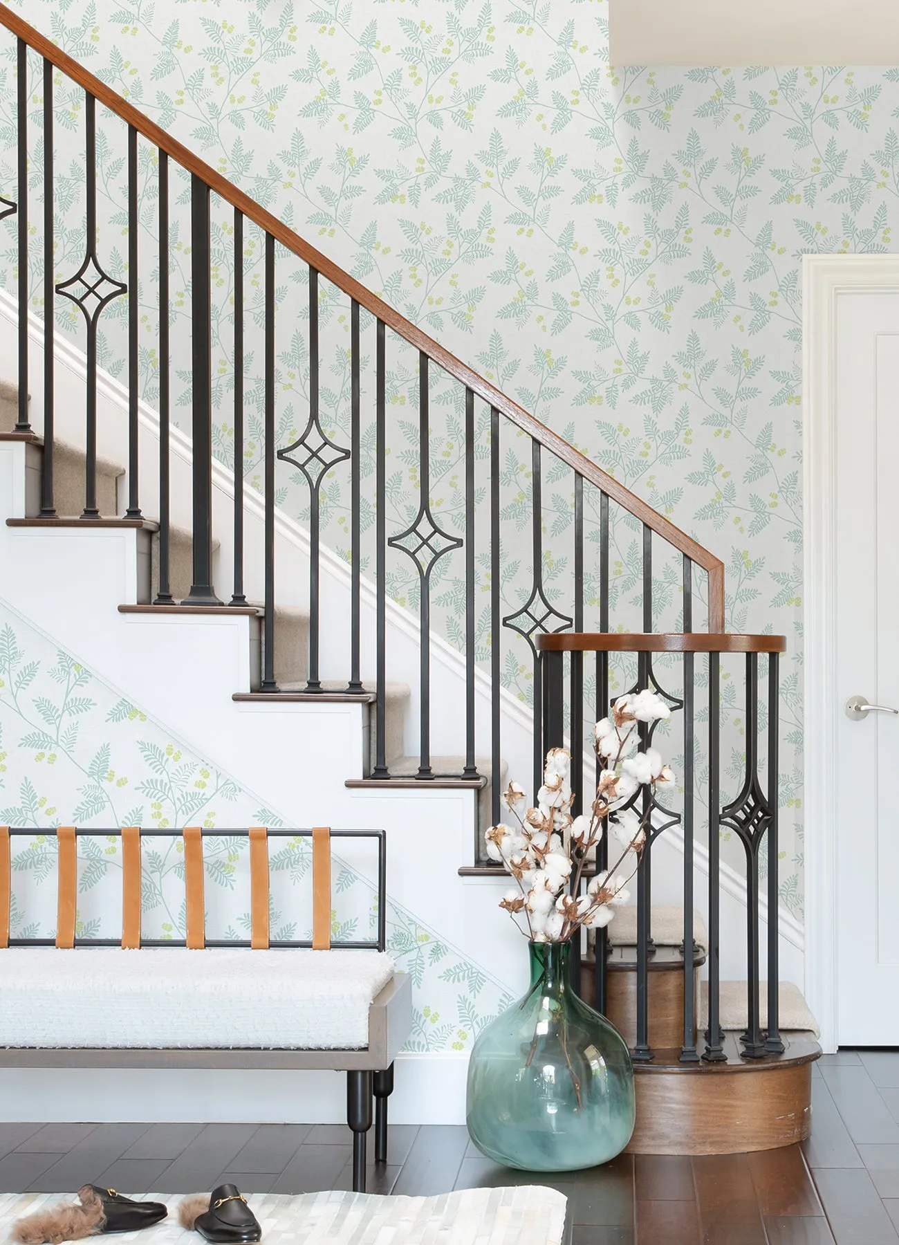 Ardell Light Green Botanical Wallpaper