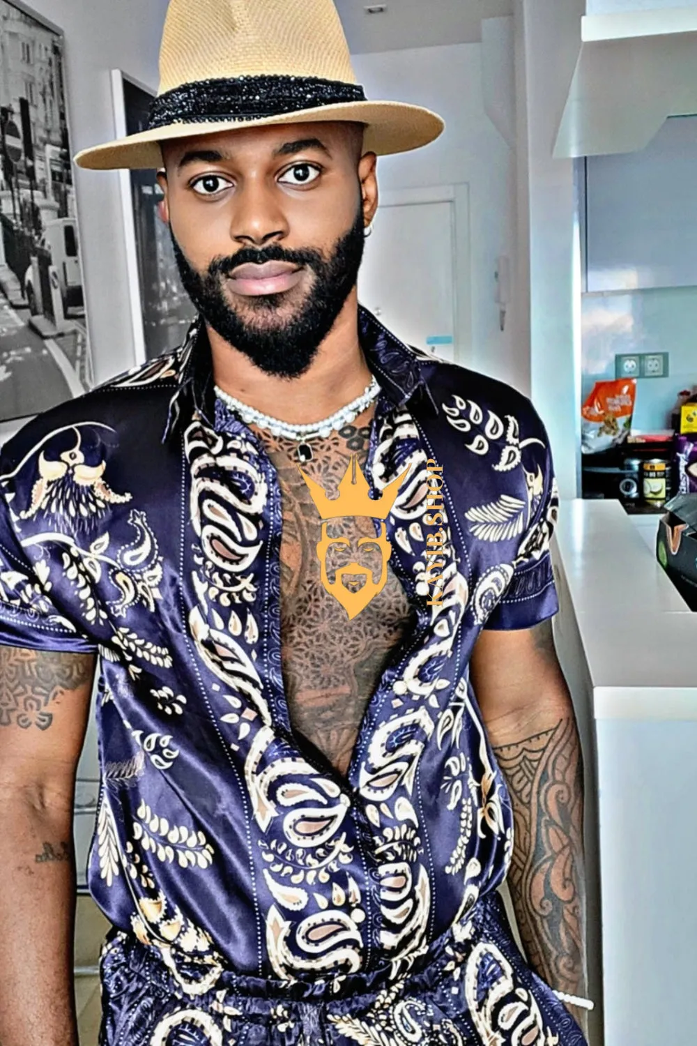 Best Summer Mens Barocco Shirt - Elevate Your Style Game with Luxury Silk Comfort - Free Shipping & Easy Returns