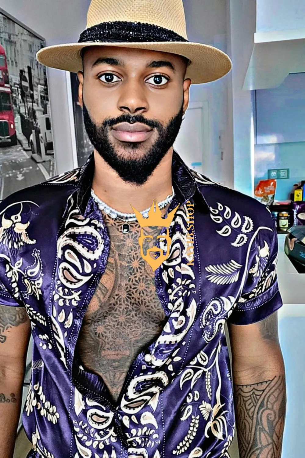 Best Summer Mens Barocco Shirt - Elevate Your Style Game with Luxury Silk Comfort - Free Shipping & Easy Returns