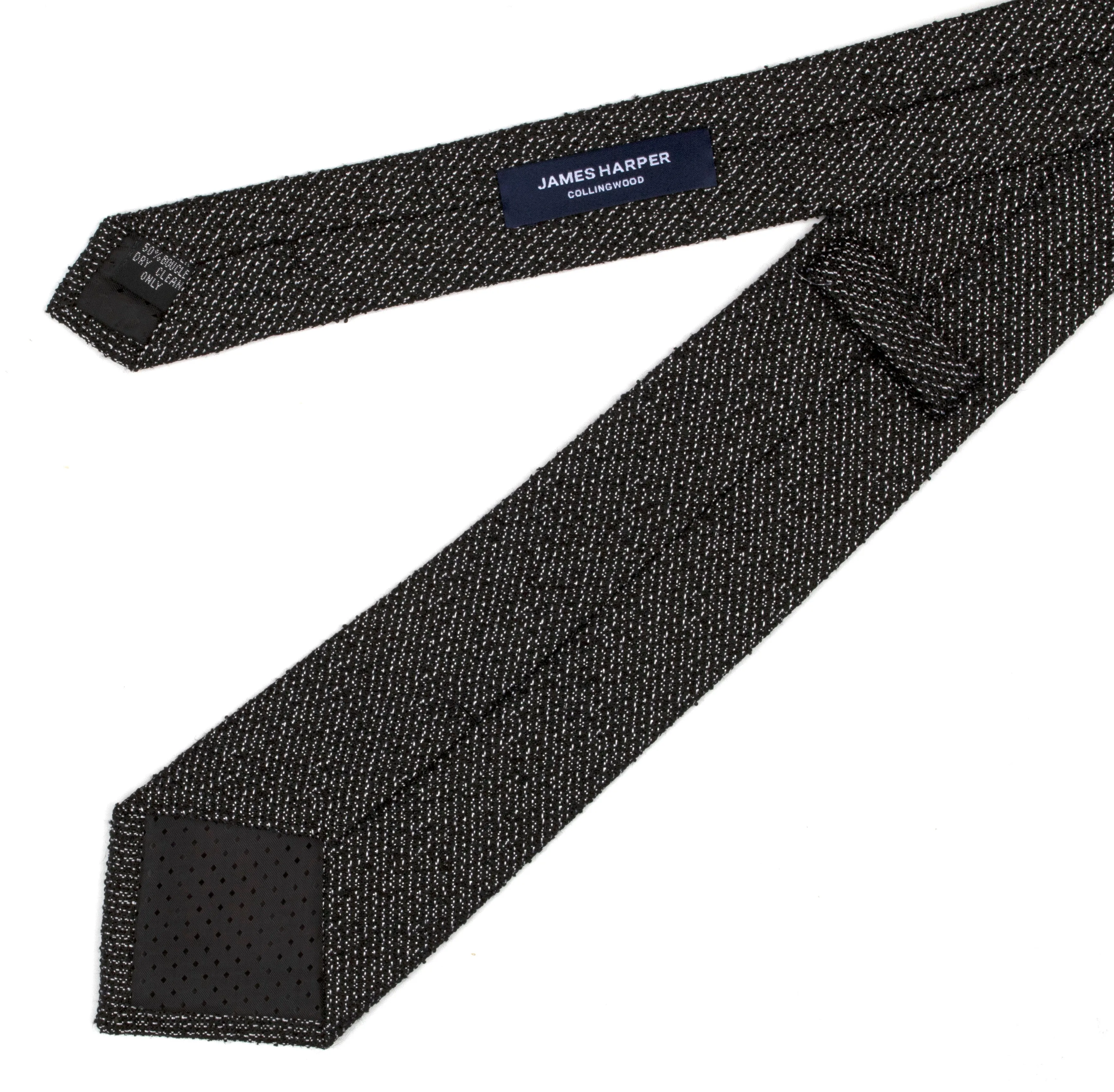 Black Boucle Tie