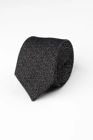Black Boucle Tie