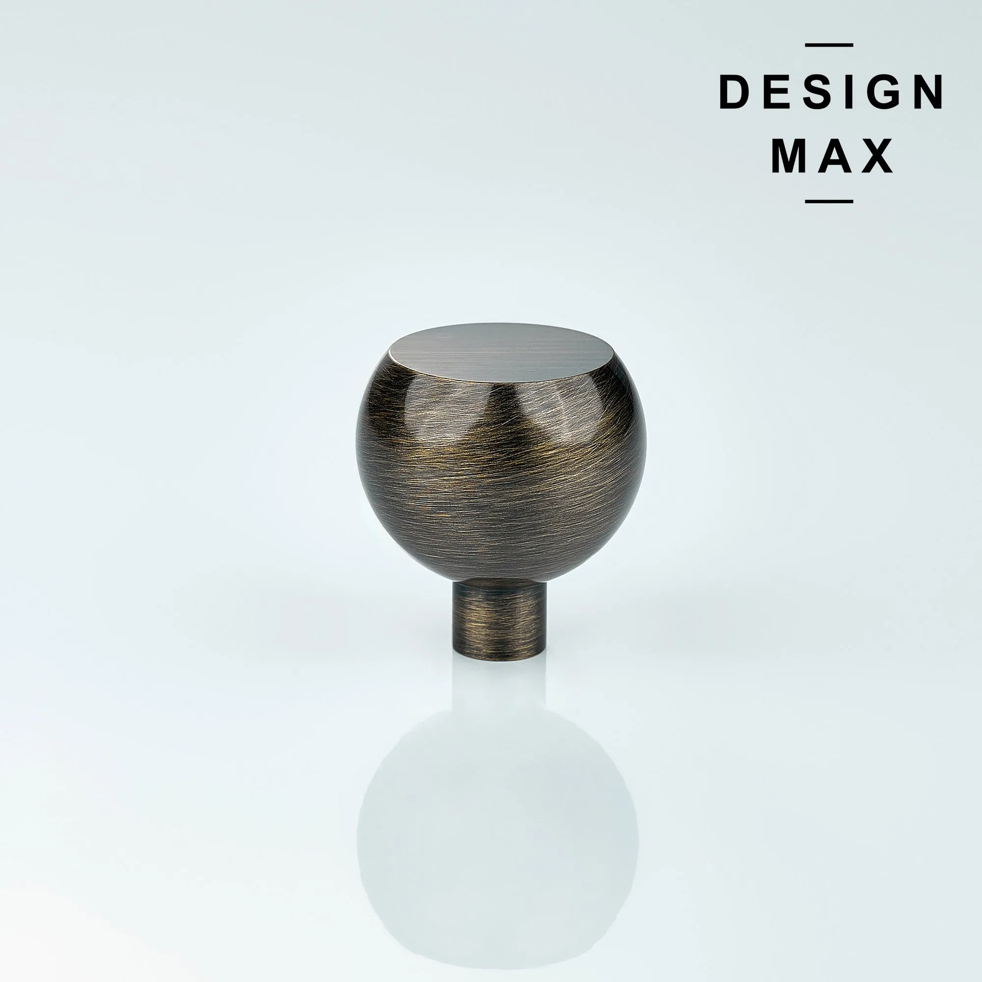 Caldon Satin Silver Solid Brass Cabinet Knob