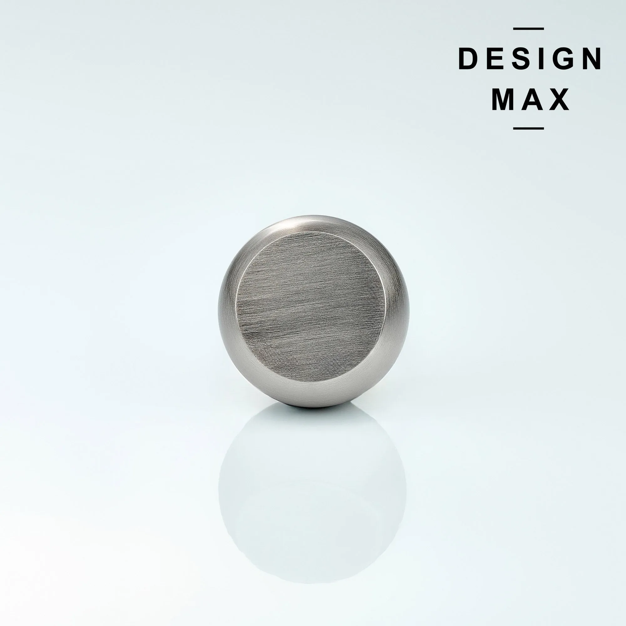 Caldon Satin Silver Solid Brass Cabinet Knob