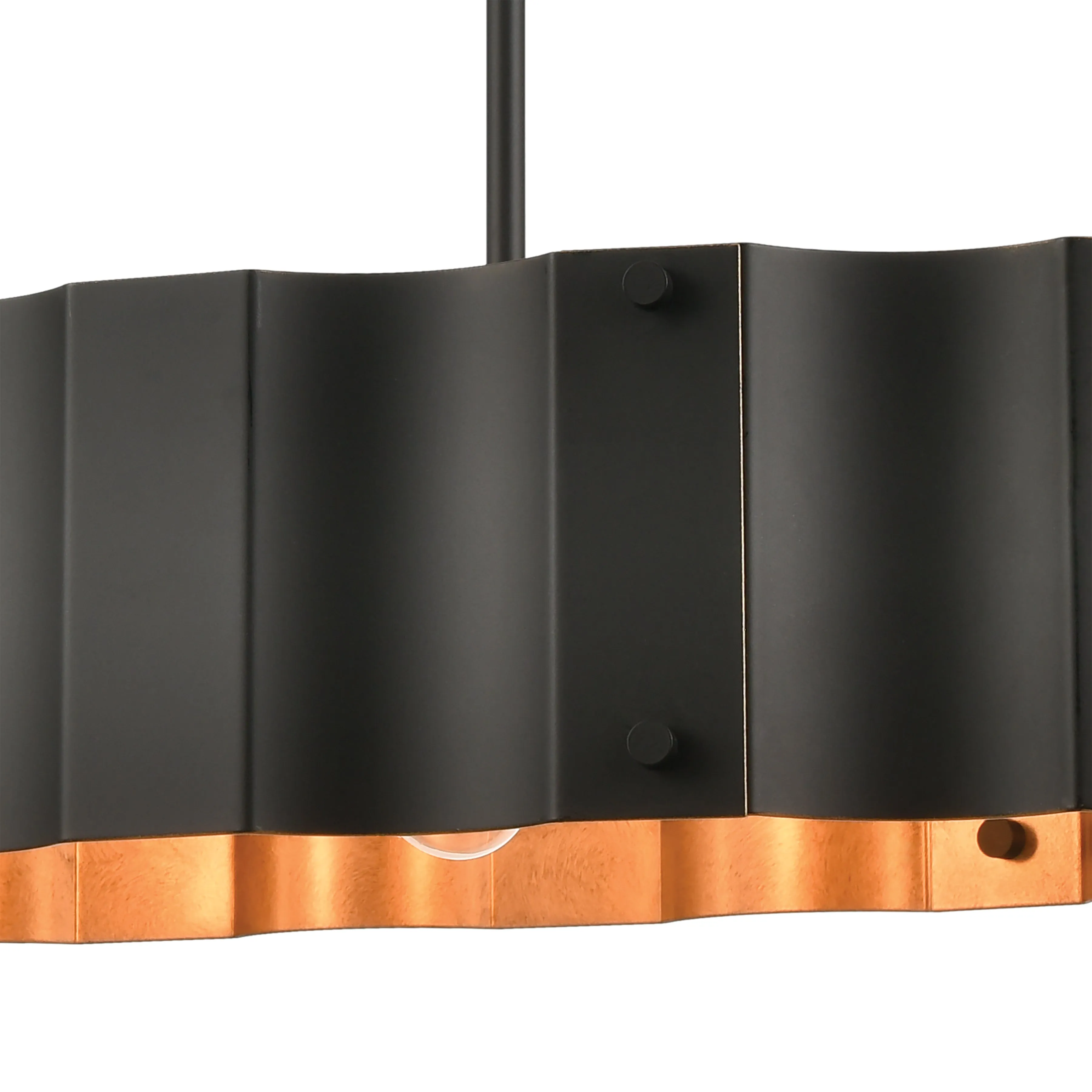 Clausten 37" 4 Light Island Light in Black
