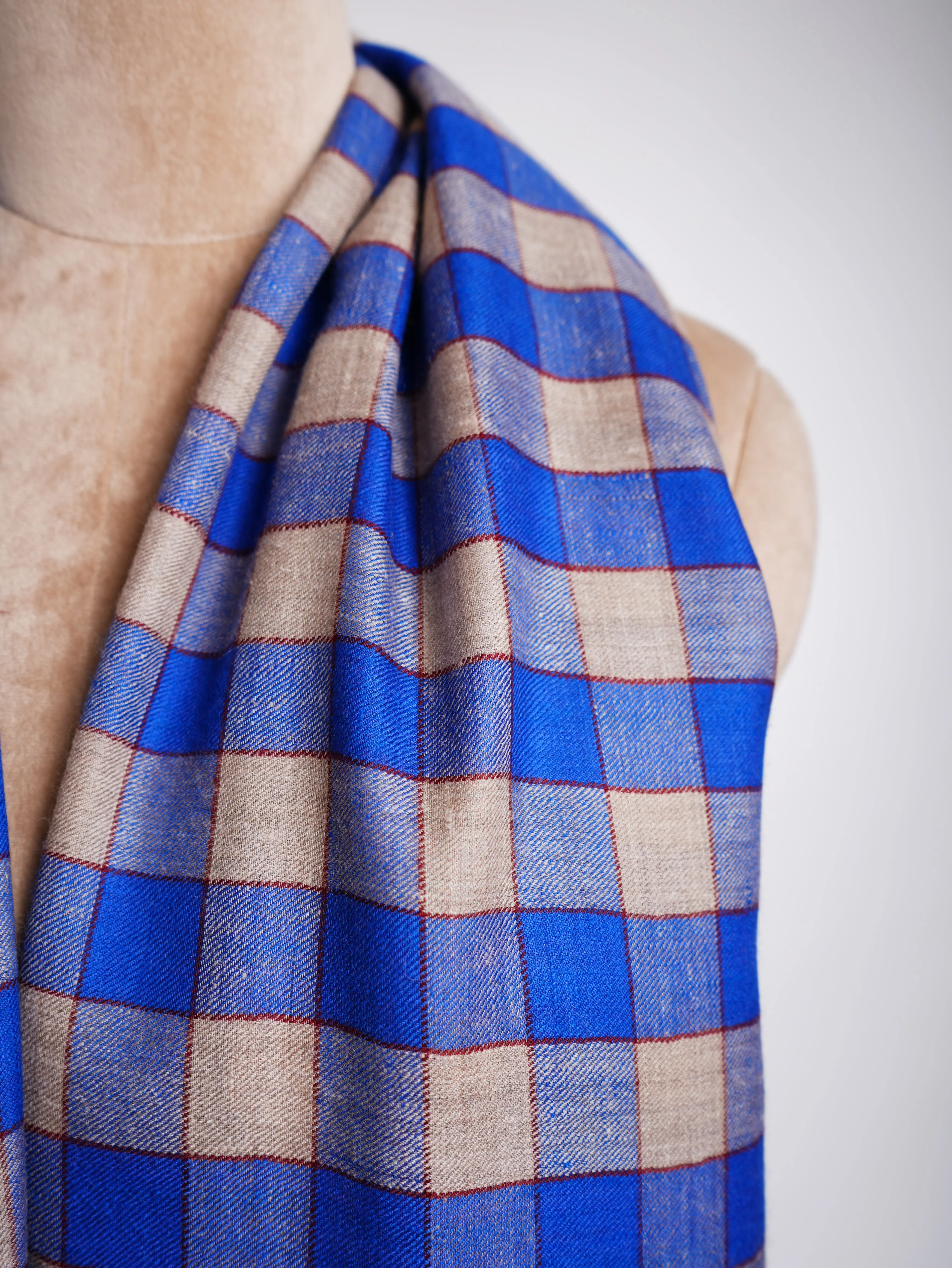 Contemporary Blue Pashmina Wrap