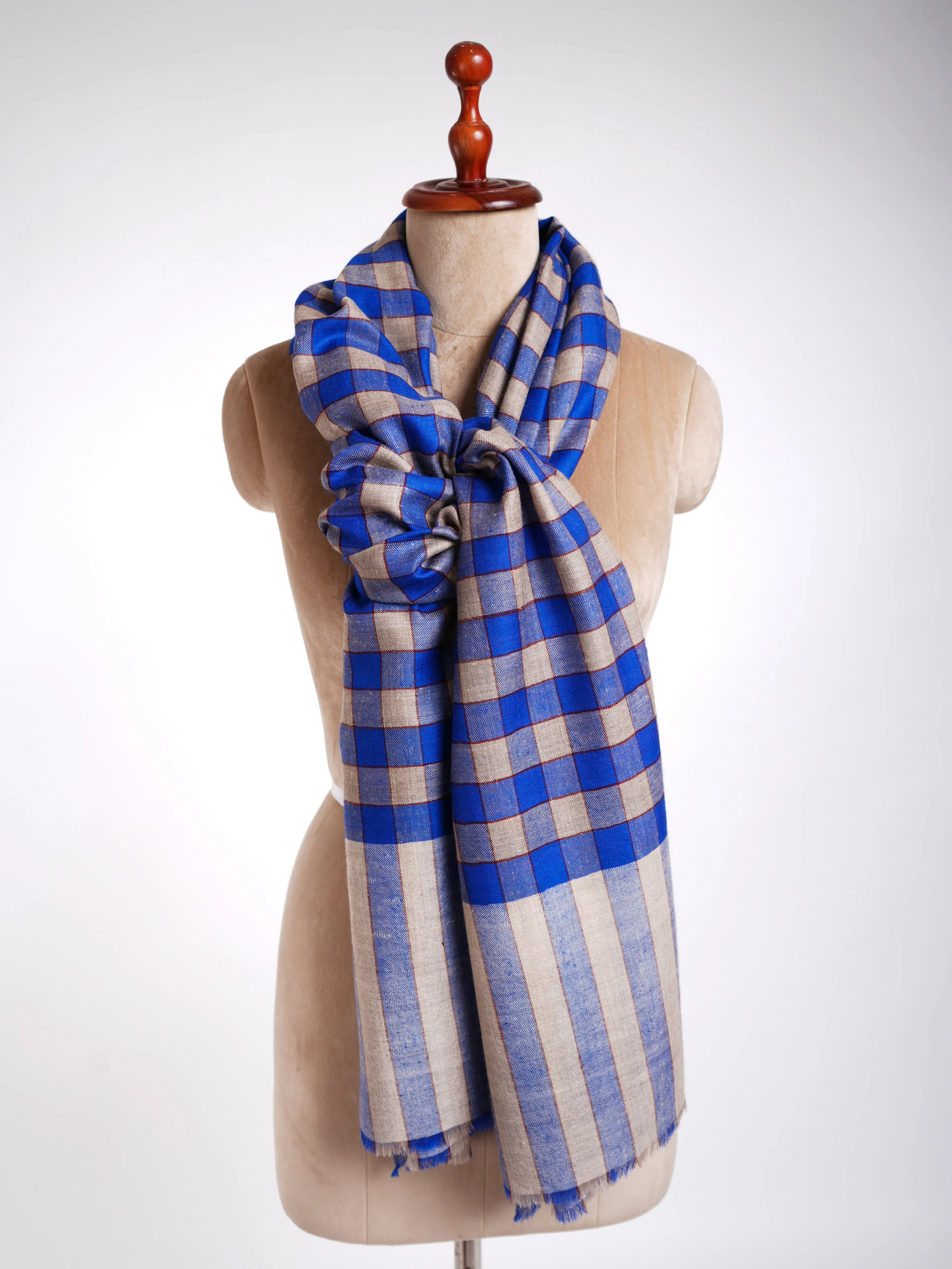 Contemporary Blue Pashmina Wrap