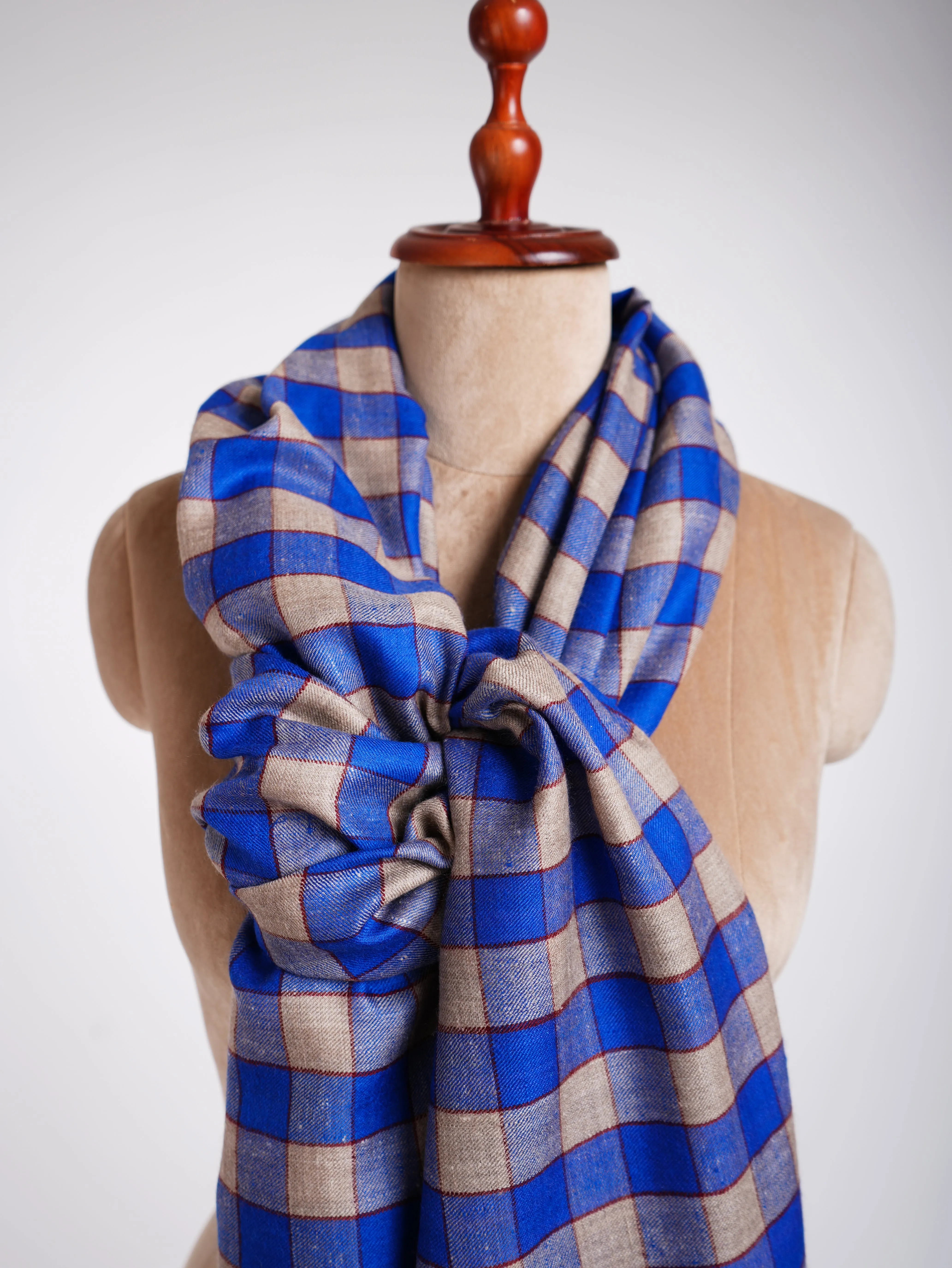 Contemporary Blue Pashmina Wrap