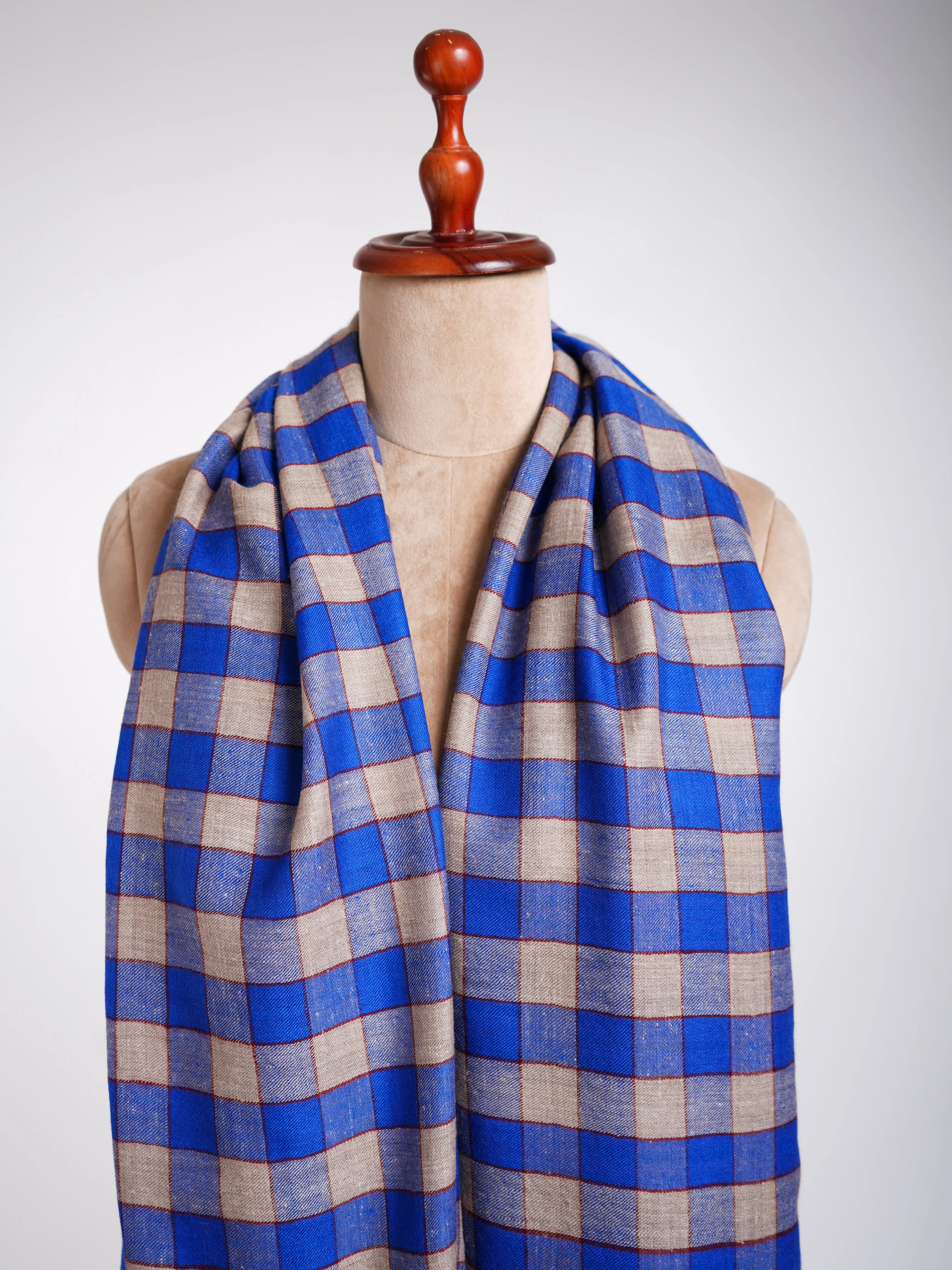 Contemporary Blue Pashmina Wrap