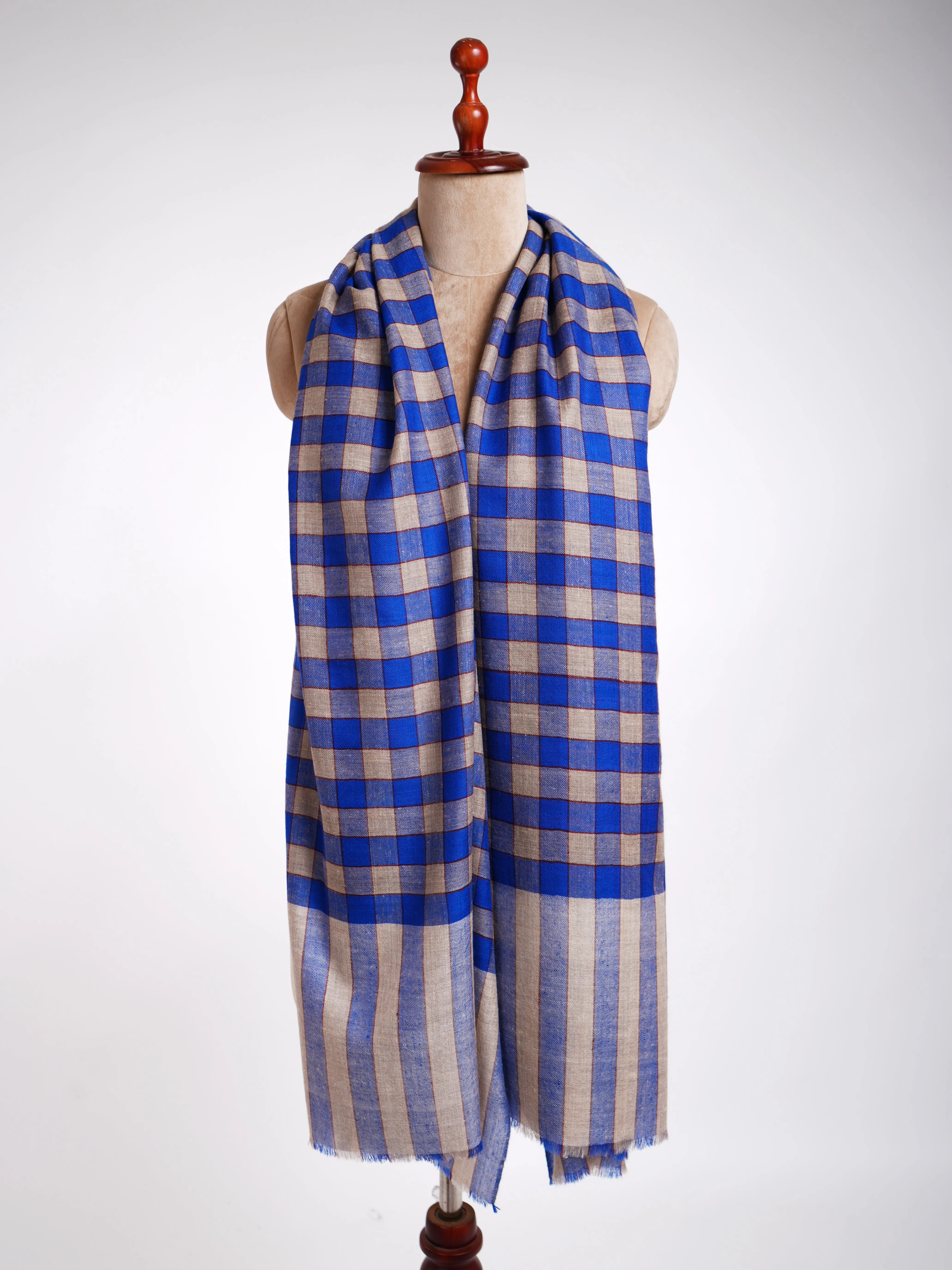 Contemporary Blue Pashmina Wrap