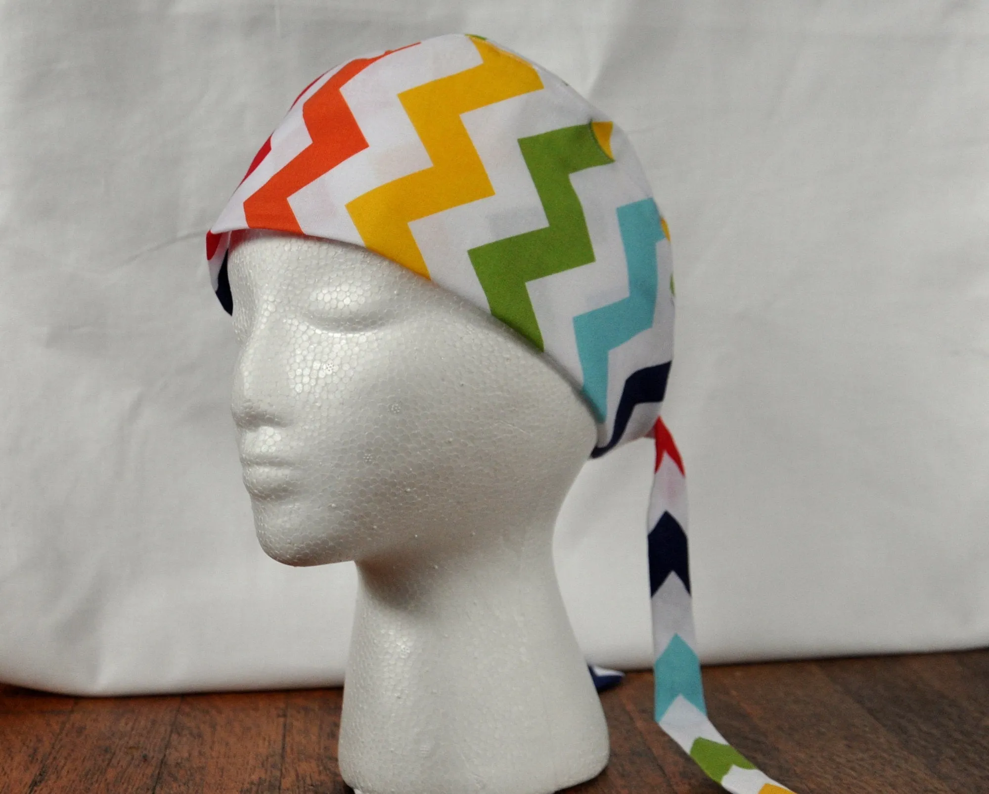 Custom Made Scrub Cap, Surgical Cap. Standalone or add-on for hospital gown. Basic style, unisex, Men's Scrub Cap. Personalization Available