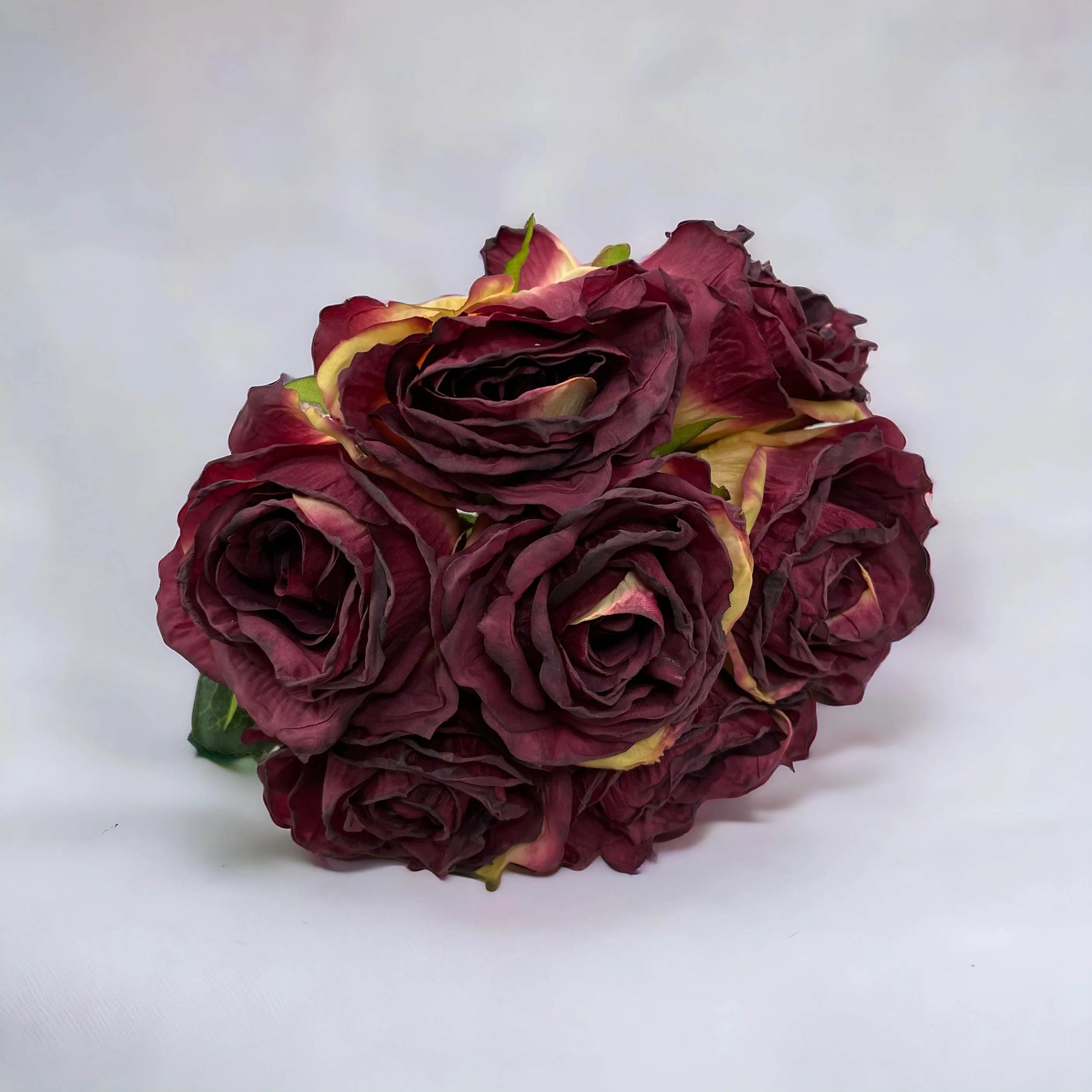 Dried Touch Large Ruby Rose Hand tie, Rose artificial Bride Bouquet, Bridesmaid Rose Bouquet, Make your own Wedding Bouquet, Artificial Rose, Dusky Pink, Blush Pink, Mulberry Rose