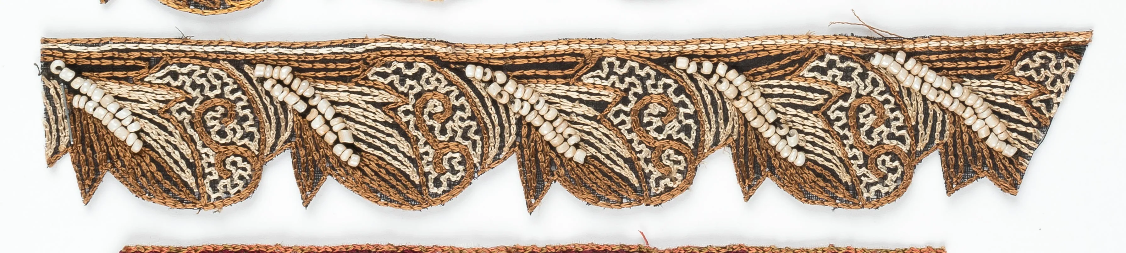 Embroidered, Beaded Handcrafted Indian Trim