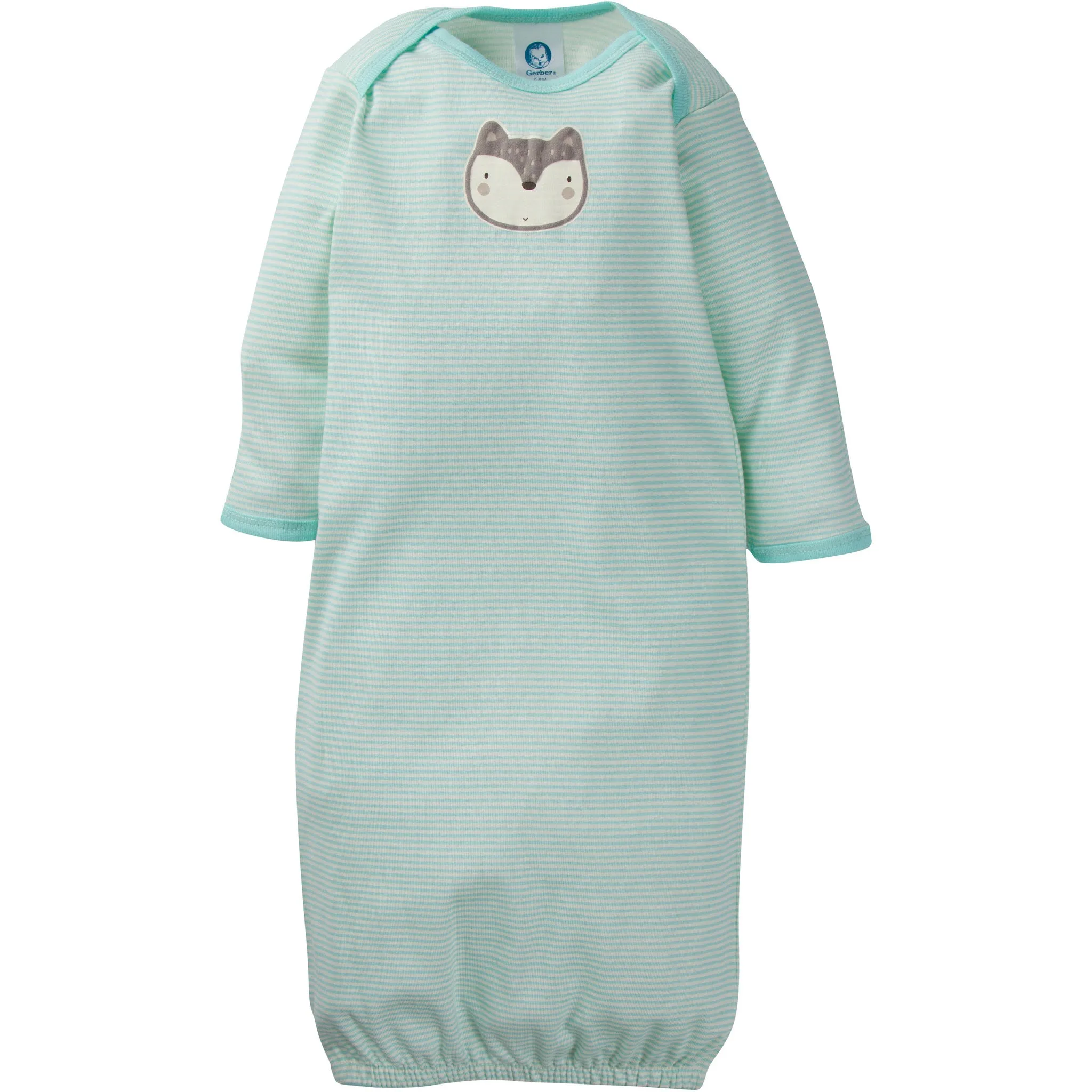 Gerber - 4 Pack Lap Shoulder Gowns - 0-6M