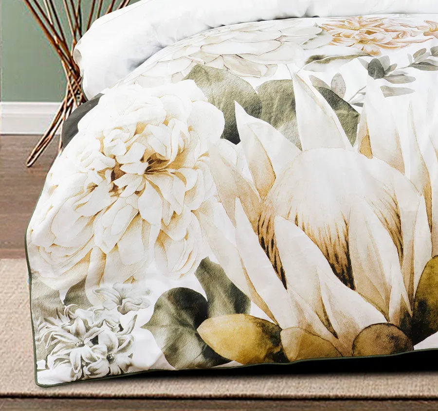 Giselle Quilt Cover Set Range White