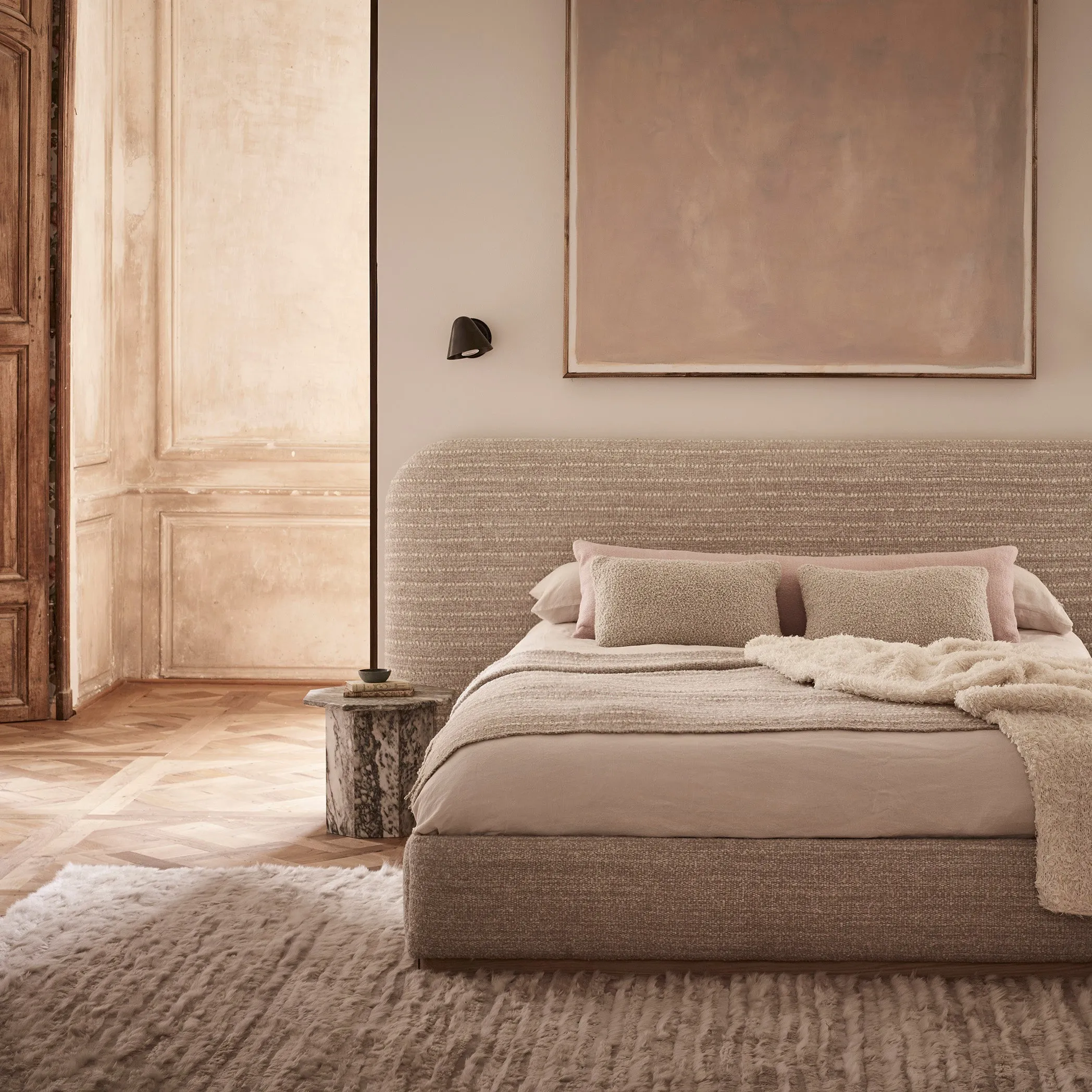 Glam Chalk Stripe Throw