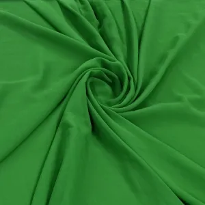 Green Solid Georgette Fabric