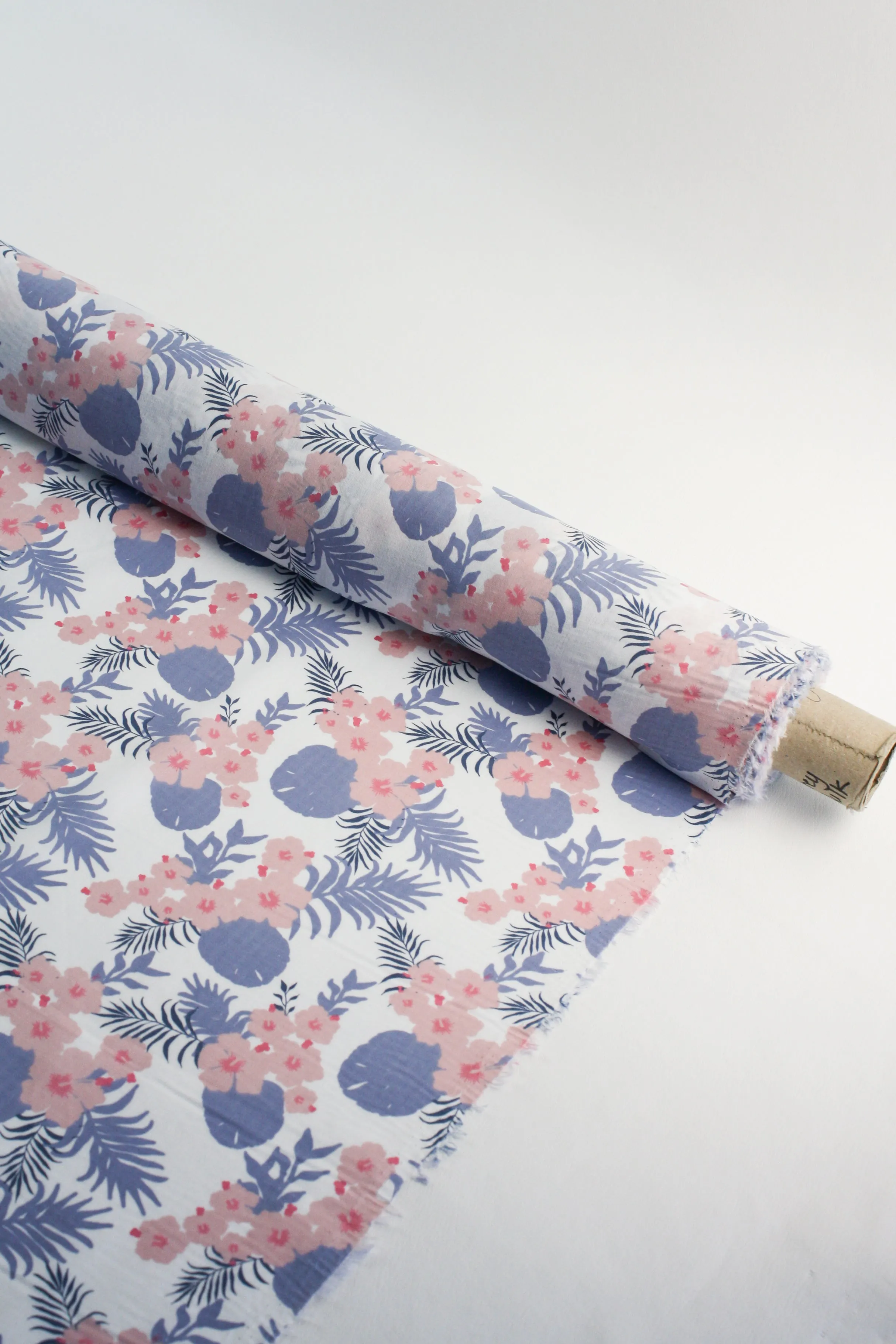 Hibiscus - Printed Viscose | Lilac