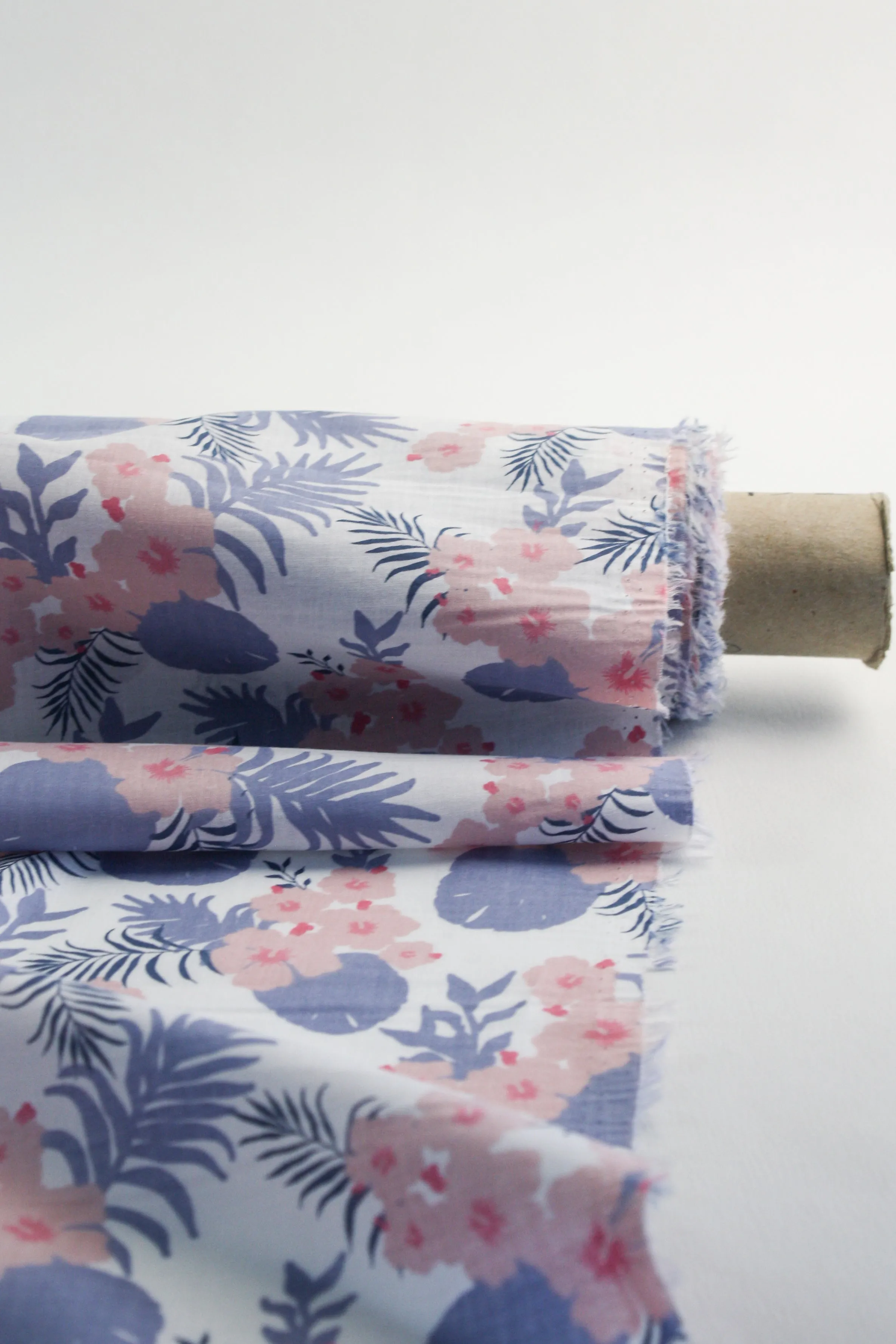 Hibiscus - Printed Viscose | Lilac