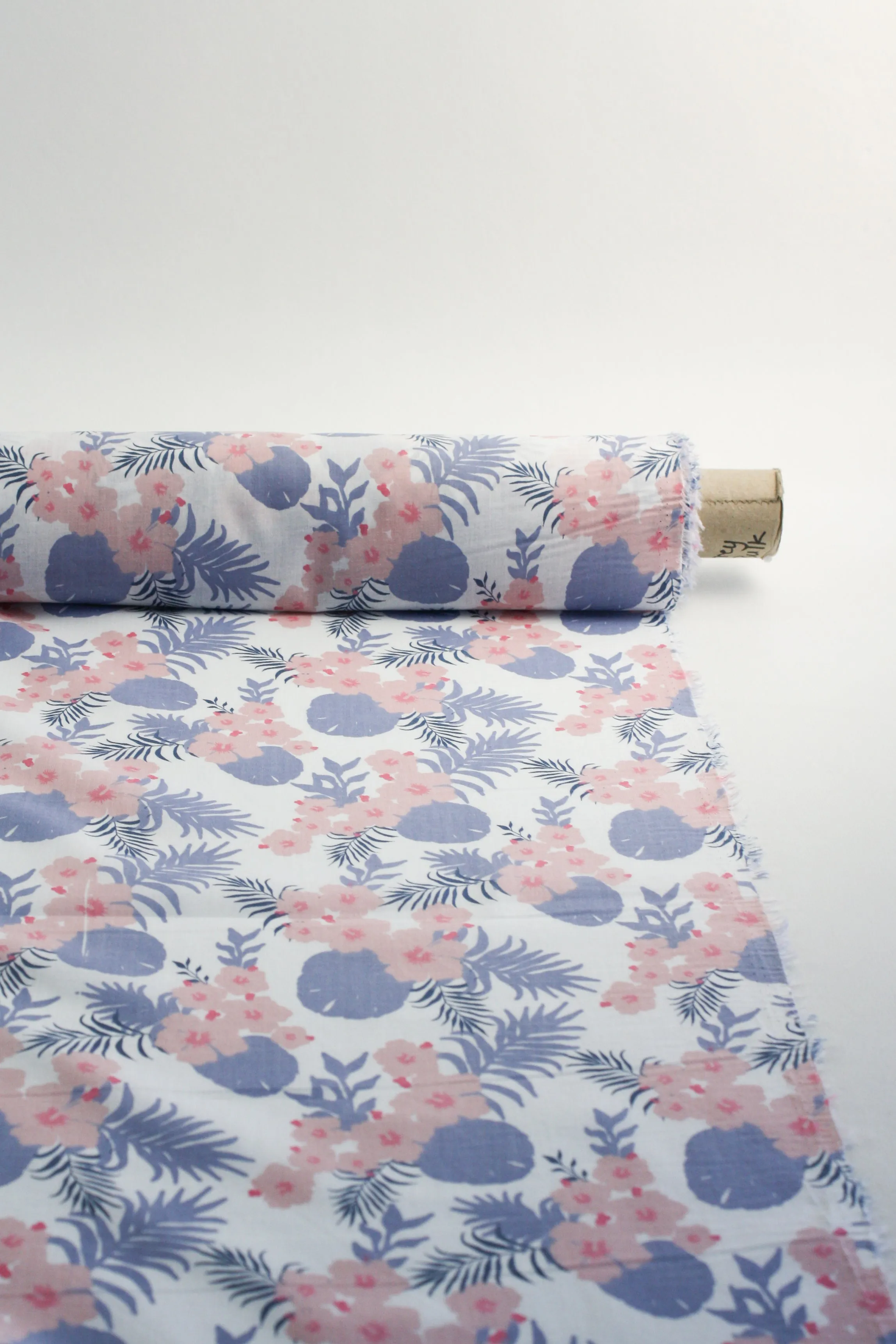 Hibiscus - Printed Viscose | Lilac
