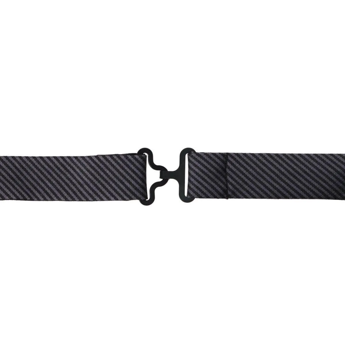 Leyton Diagonal Lined Tone on Tone Silk Bow Tie
