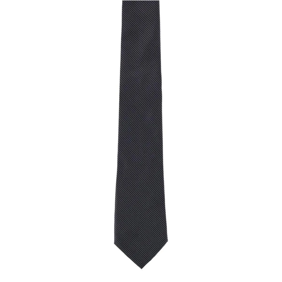 Leyton Diagonal Lined Tone on Tone Silk Necktie