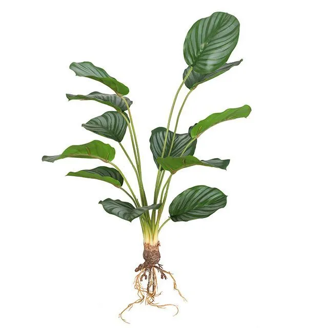 Lotus Leaf Artificial Green Plant Palm Turtle Leaf Tropical Fake Plant Big Leaf Outdoor Balcony Home Living Room Decoration