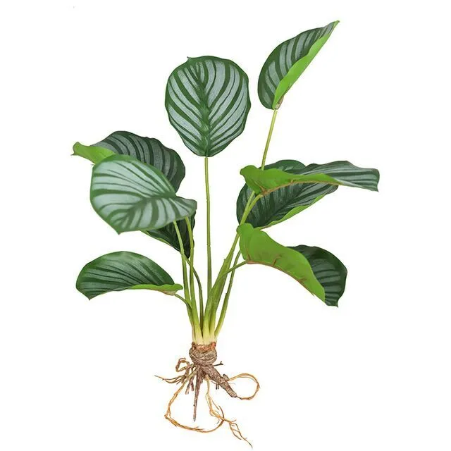 Lotus Leaf Artificial Green Plant Palm Turtle Leaf Tropical Fake Plant Big Leaf Outdoor Balcony Home Living Room Decoration