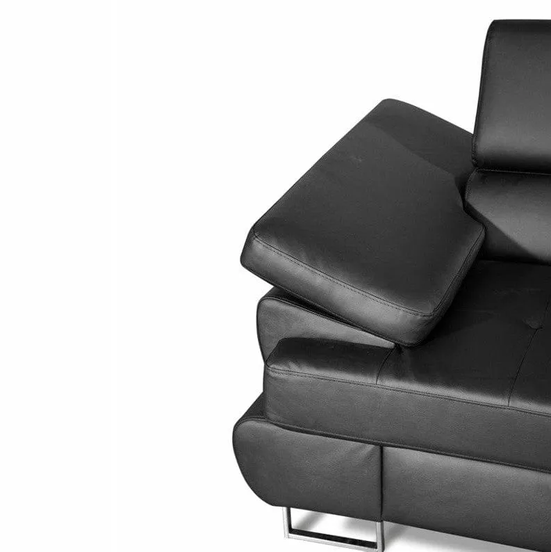 Maxima House LUTON Sectional Sleeper Sofa Black - BEN046