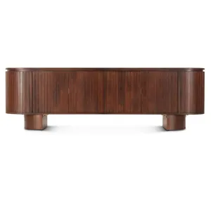 Modern Mango Wood Media Cabinet