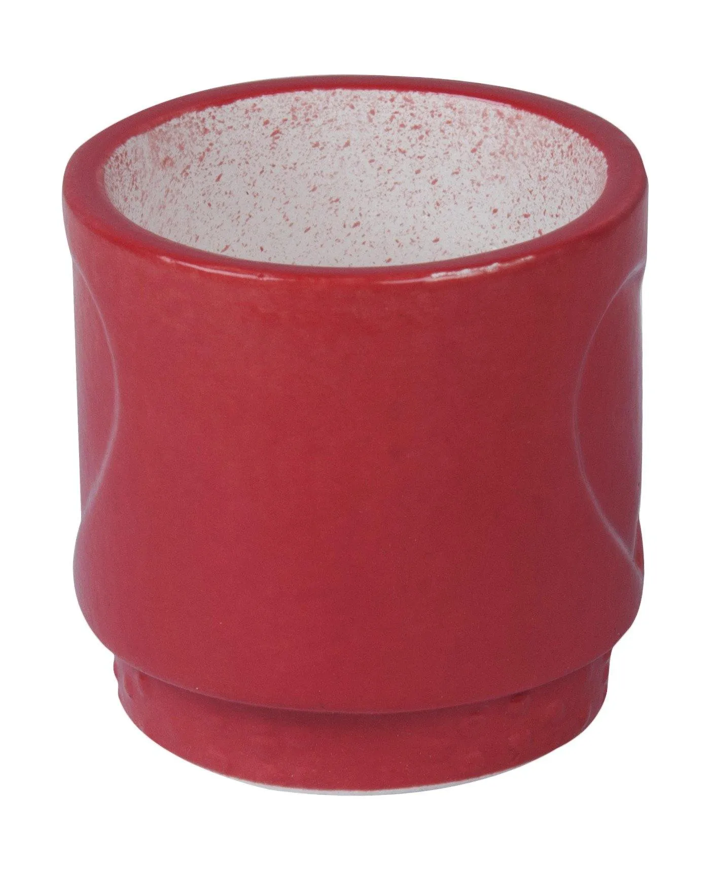 Modern Red Heart-Shaped Design Ceramic Plant Pots  | Compact Size