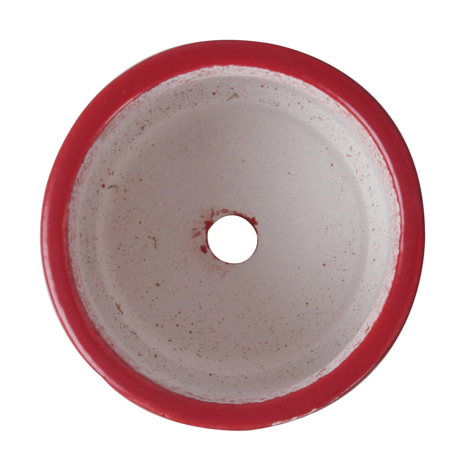 Modern Red Heart-Shaped Design Ceramic Plant Pots  | Compact Size