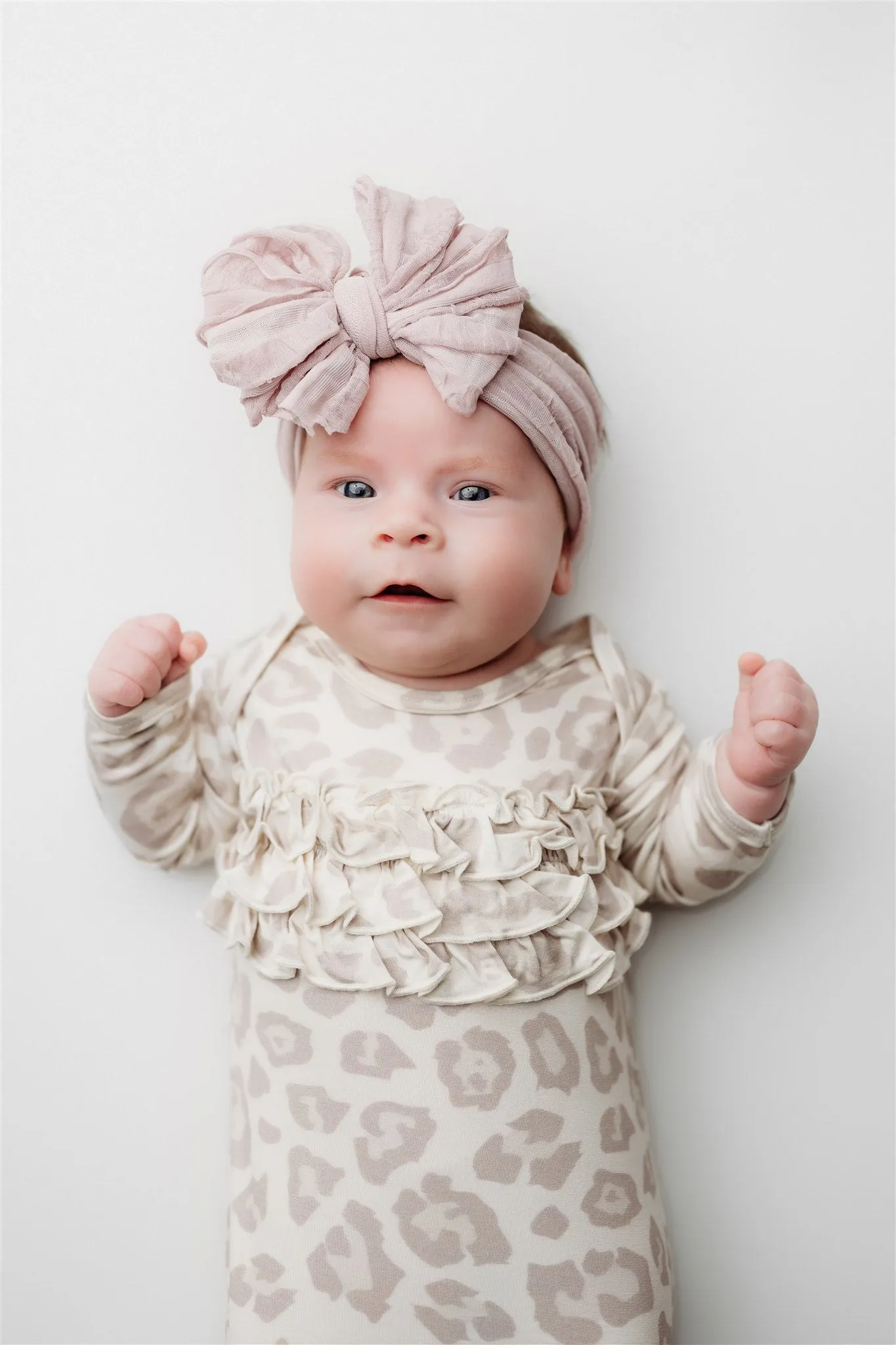 Natural Leopard Knot Gown