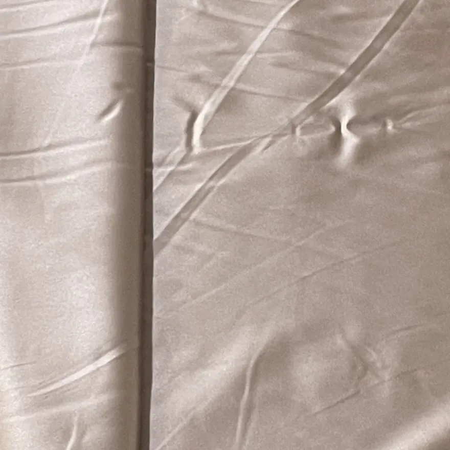 Premium Brown Solid Celina Satin With Lycra Fabric