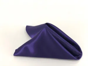 Purple Regency Satin Napkins (10 Count)