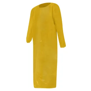 Reusable 55" Polyurethane Gowns | Chemical and Oil Resistant | 5.5 Mil | Bag of 6 Gowns