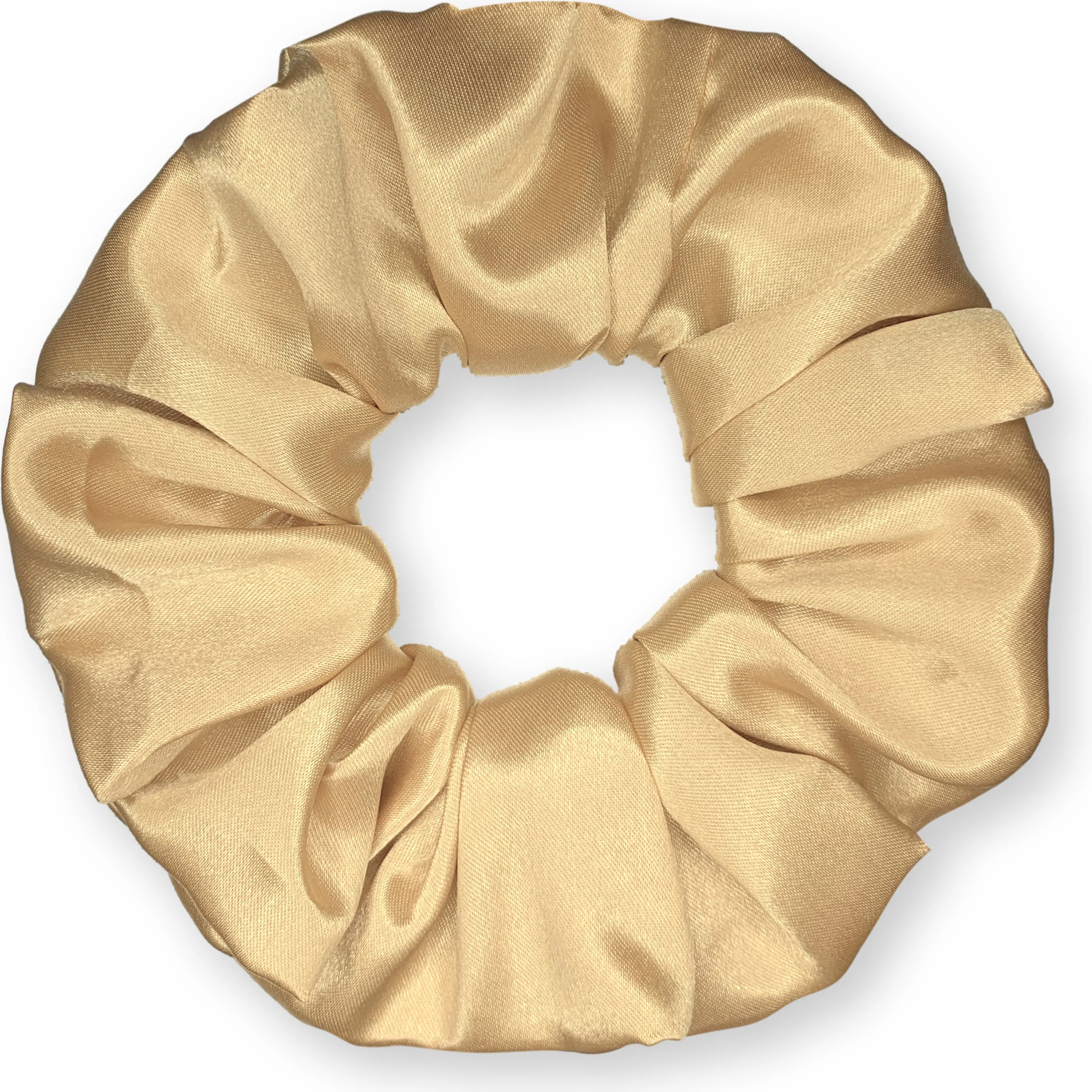Scrunchies Premium Bridal Satin Available in 3 Sizes Made in the USA Champagne