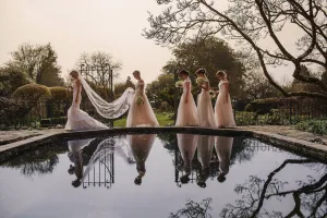 Sophie, London - silk veil & hair vine