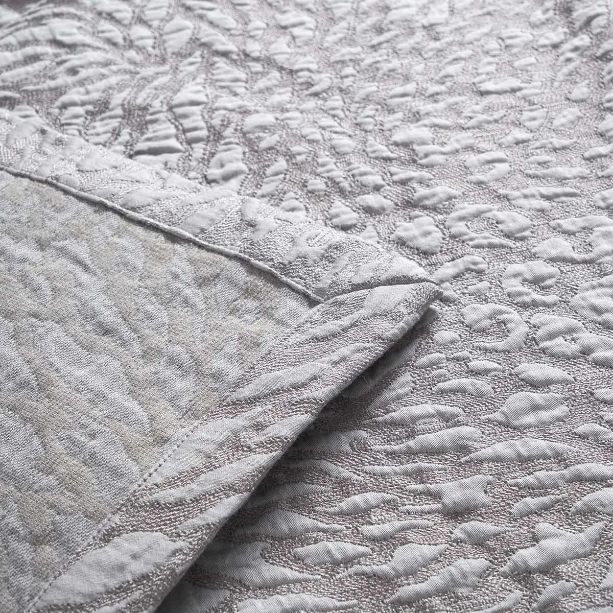 Souvenir Platine Coverlet by Yves Delorme