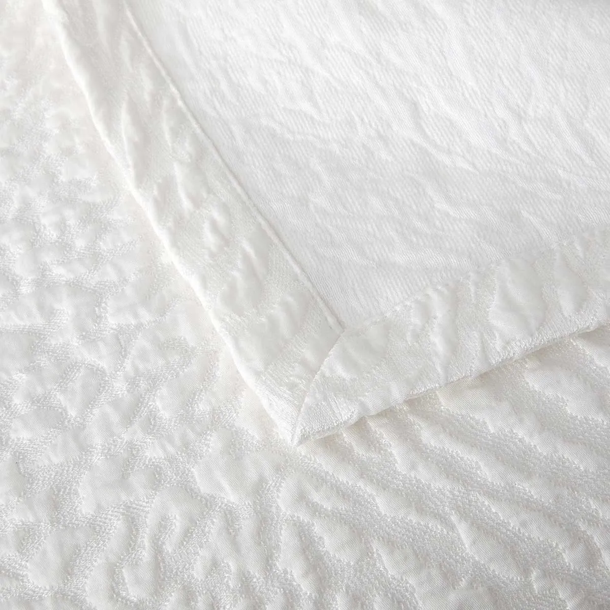 Souvenir White Coverlet by Yves Delorme