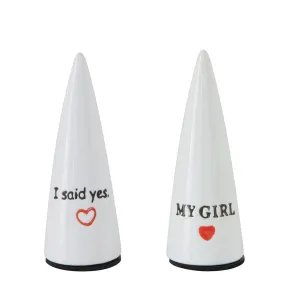STONEWARE CONE RING HOLDER 2 STYLES