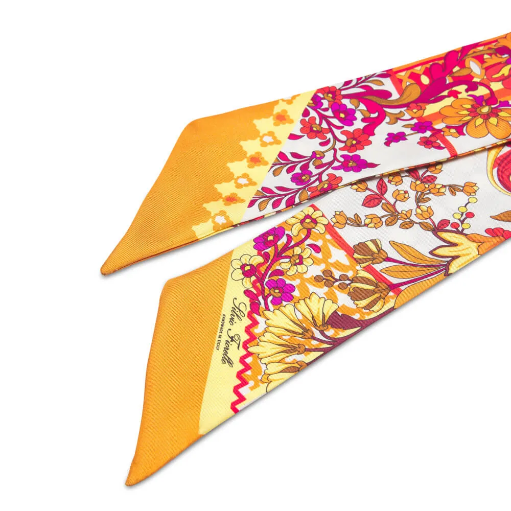 Tauromerion Yellow Silk Twilly