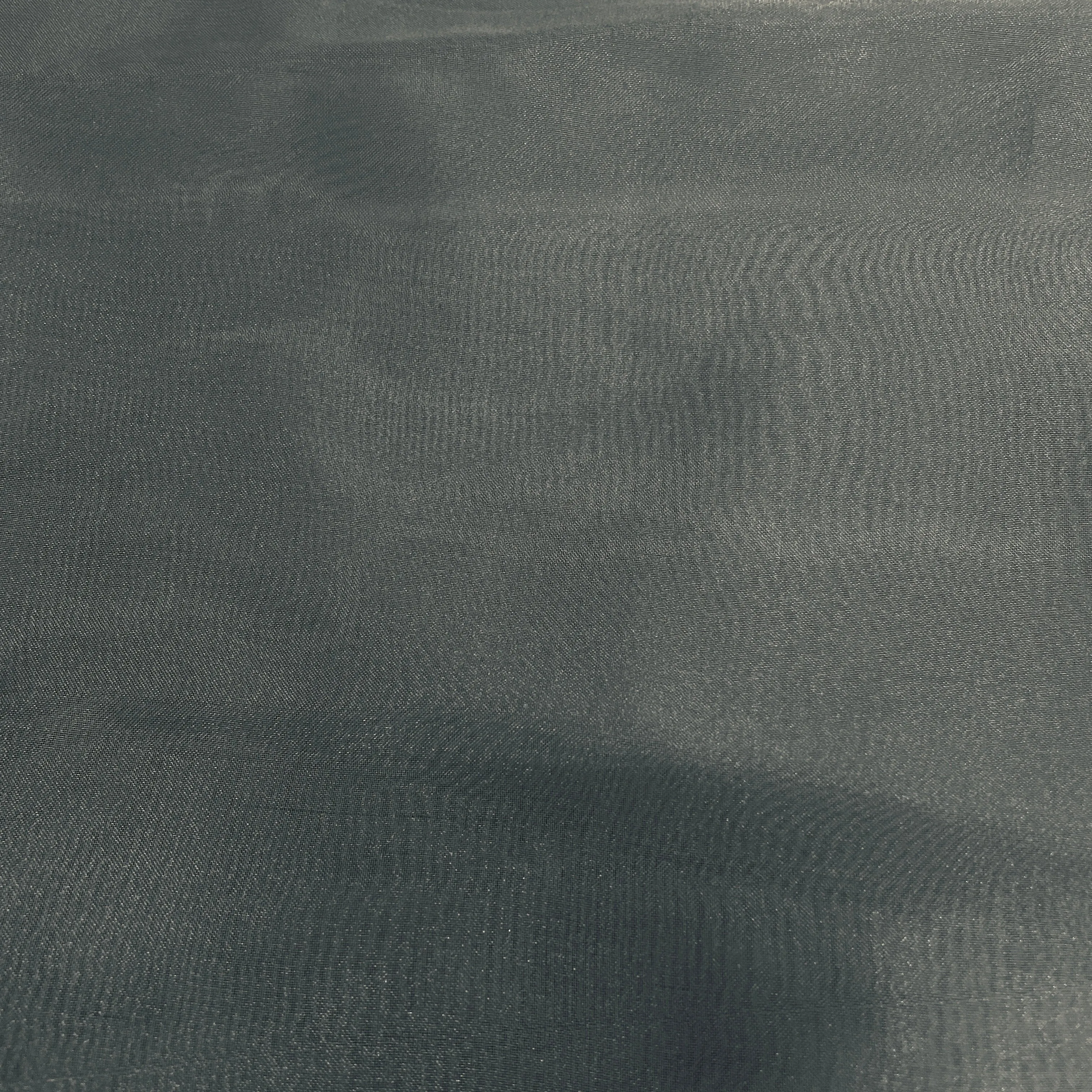 Teal Green Solid Organza Tissue Fabric